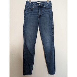 Good American Womens Blue Good‎ Legs Skinny Jeans Size 28 Stretch Mid Rise